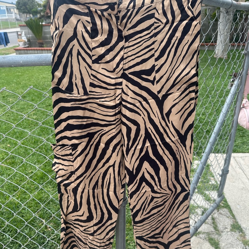 Zebra Print Pants